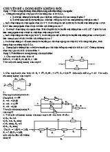 Bài tập Vật lý 11 - Chuyên đề 4 Dòng điện không đổi